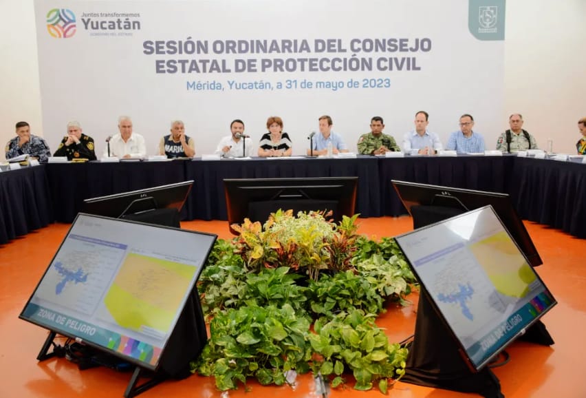 Sesiona Consejo de Protección Civil, ante inicio de temporada de ciclones