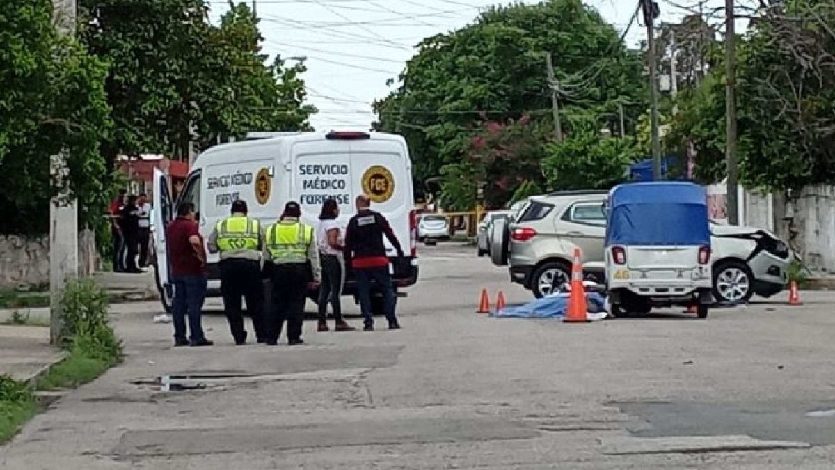 Muere motociclista en colisión en colonia de la zona poniente de Mérida