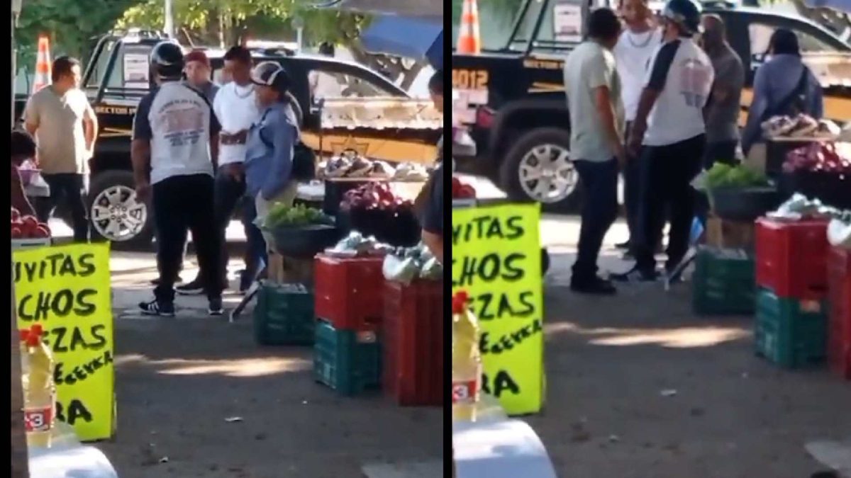 Retiran a comerciantes veteranos de su espacio de trabajo en la Francisco I. Madero; en medio de un zafarrancho las autoridades instalan sitio de mototaxistas.