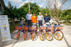 El Alcalde Alejandro Ruz anunció que Mérida ya cuenta con 600 bicicletas y 100 bici estaciones para uso de las y los ciudadanos.