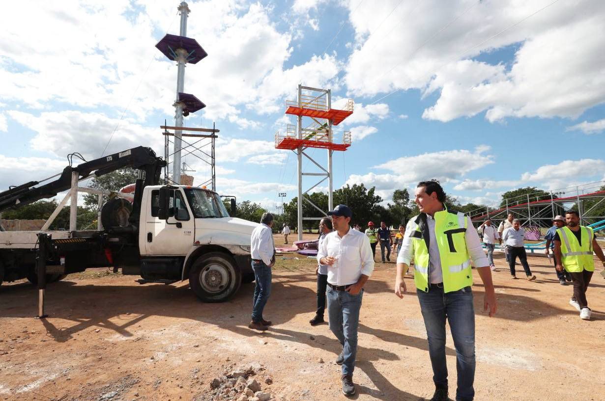 Supervisa el Gobernador Mauricio Vila Dosal trabajos de remodelación y modernización de la Unidad Deportiva del Sur "Henry Martín"