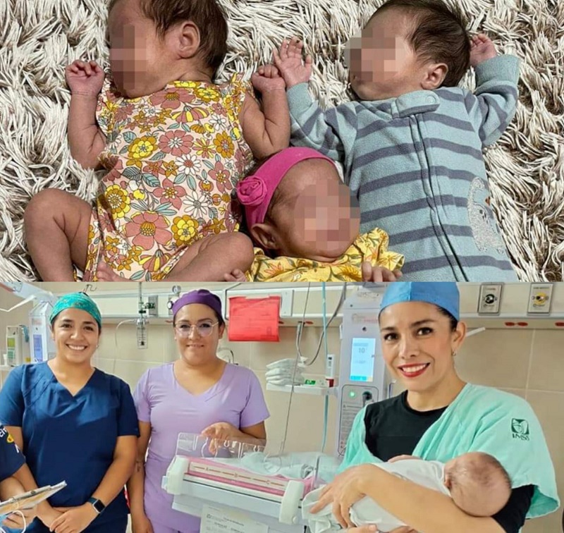 Trillizos prematuros sobreviven 2 niñas y un varón nacieron a las 32 semanas de gestación