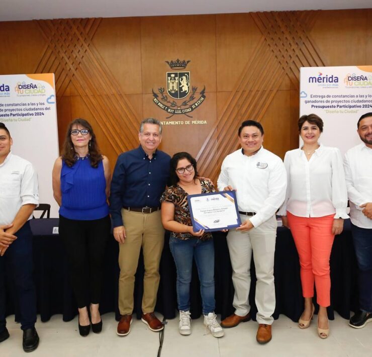 El Alcalde Alejandro Ruz entrega constancias a los ganadores de proyectos del Presupuesto Participativo “Diseña Tu Ciudad”