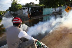 En esta semana, el Ayuntamiento de Mérida fumigó las comisarías de Cholul, Yaxché Casares y Santa María Chi.