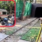 Descarrila el trenecito del Centenario una reja de acceso inhabilitada se encontraba abierta, provocando el descarrilamiento del primer y segundo vagón