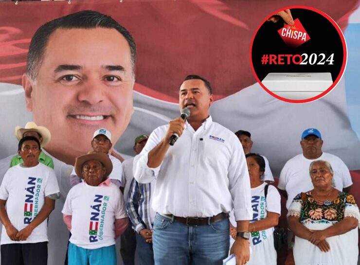 El candidato de la coalición PAN, PRI y PANAL convirtió a Tahdziú en el epicentro simbólico de su propuesta de cambio y desarrollo para el estado