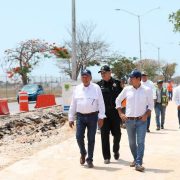 Supervisión del Gobernador Vila a obras del corredor Mérida-Centro-Umán para Ie-Tram