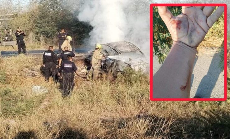 Jos Valle fue quien salvo a dos chicas de morir en un accidente en la carretera Progreso