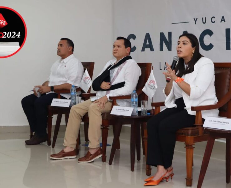 Vida Gómez presentó propuestas innovadoras en materia de seguridad, economía, energía e inversión ante empresarios de Canacintra