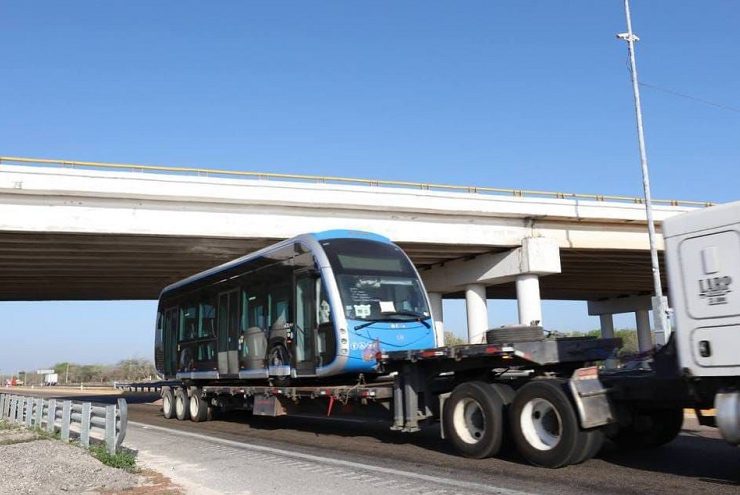 Llegan 5 nuevas unidades del le-Tram a Yucatán, para seguir transformando la movilidad
