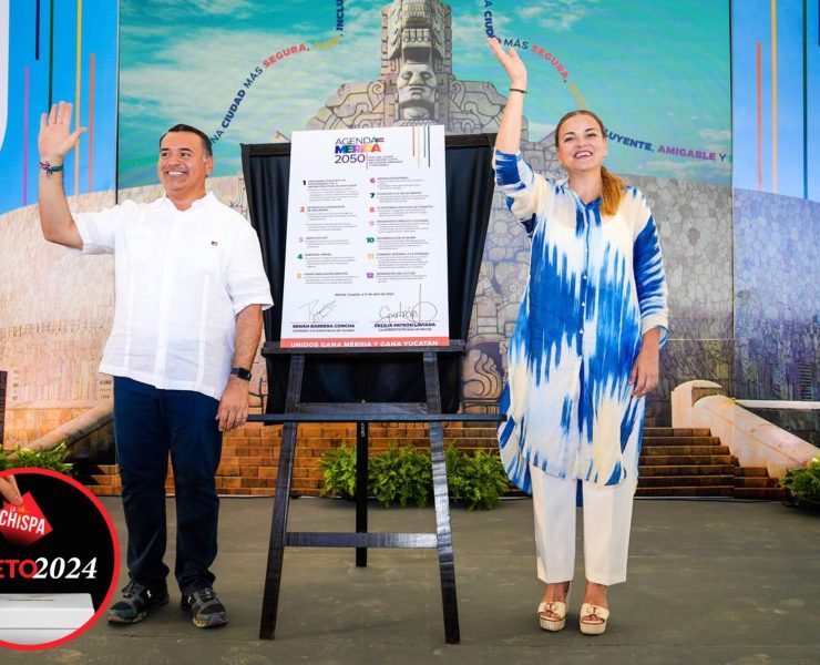 Cecilia Patrón y Renán Barrera firman la “Agenda 2050”