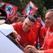 Sergio Vadillo acompaña a líder nacional del PRI, Alejandro Moreno en gira por Mérida