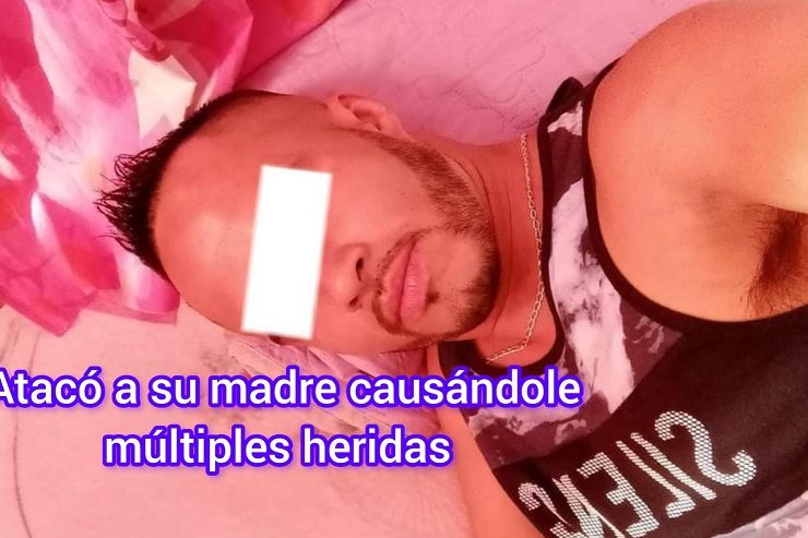 Detenido por atacar a su madre con un machete