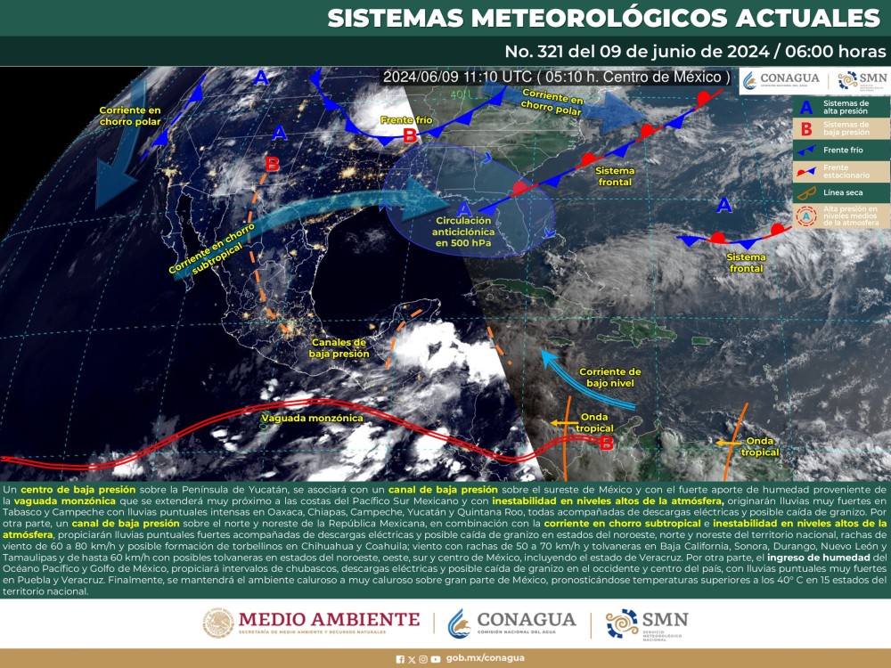 El SMN prevé lluvias intensas en el sureste y península de Yucatán - La  Chispa Yucatan