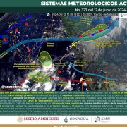 SMN prevé lluvias fuertes en el sureste e intensas en Yucatán