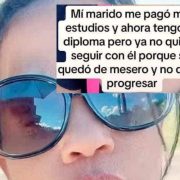 Mujer quiere dejar a su esposo por quedarse como mesero tras financiar sus estudios