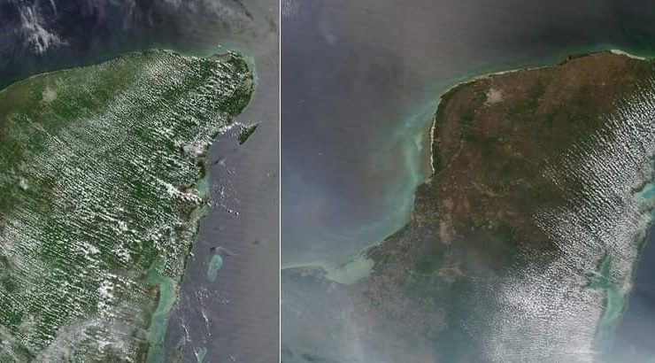 Tras la sequía intensa en la Península de Yucatán, el panorama ha cambiado drásticamente con las intensas lluvias que han caracterizado el mes de junio.