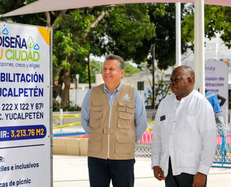 El Alcalde de Mérida, Alejandro Ruz Castro supervisó los trabajos de rehabilitación del proyecto “Nuestro Parque Yucalpetén”, resultado de la gran consulta ciudadana “Diseña tu Ciudad”.