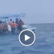 Por poco termina en tragedia, choque de dos lanchas turísticas en Cozumel (VIDEO)