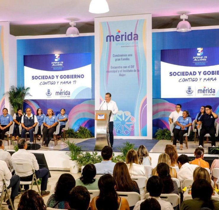 Ruz Castro manifestó que el DIF y el Instituto Municipal de la Mujer, han sido el puente para que el Ayuntamiento llegue a cientos de hogares con el fin de contribuir al mejor desarrollo de las familias de Mérida y sus comisarías.