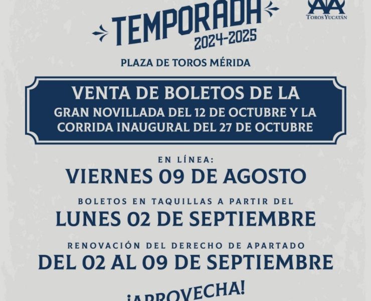 Temporada 2024-2025 en la Plaza de Toros Mérida