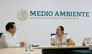 El Gobernador electo de Yucatán, Huacho Díaz Mena se reunió con María Luisa Albores, para intercambiar ideas sobre el futuro del medio ambiente del estado. 