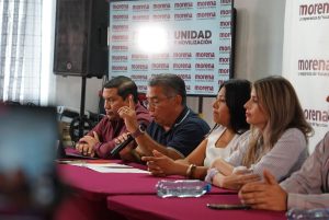 En la rueda de prensa estuvieron presentes los diputados electos Alejandro Cuevas Mena y María Esther Magadán Alonzo, así como los candidatos Raúl Alvarado Naal, de Progreso, Melissa Puga Rodríguez, de Izamal, y Marlene Martin Gio, de Hunucmá.