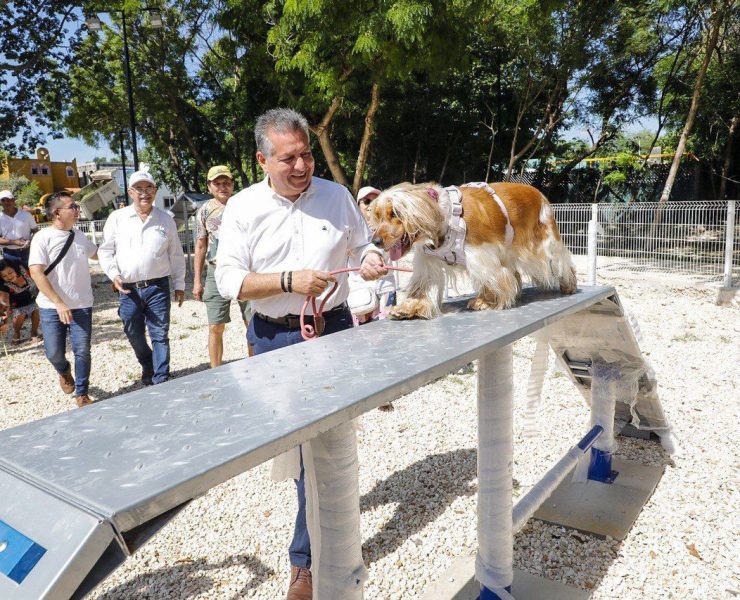 El trabajo conjunto entre el Ayuntamiento y la sociedad civil resultó en la construcción de un espacio público que fortalece el tejido social y promueve la convivencia vecinal, afirmó el Alcalde Alejandro Ruz Castro en la entrega del parque Villas Zona Dorada.