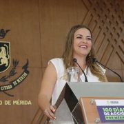 Cecilia Patrón presentó plan de primeros 100 días de resultados del gobierno de Mérida