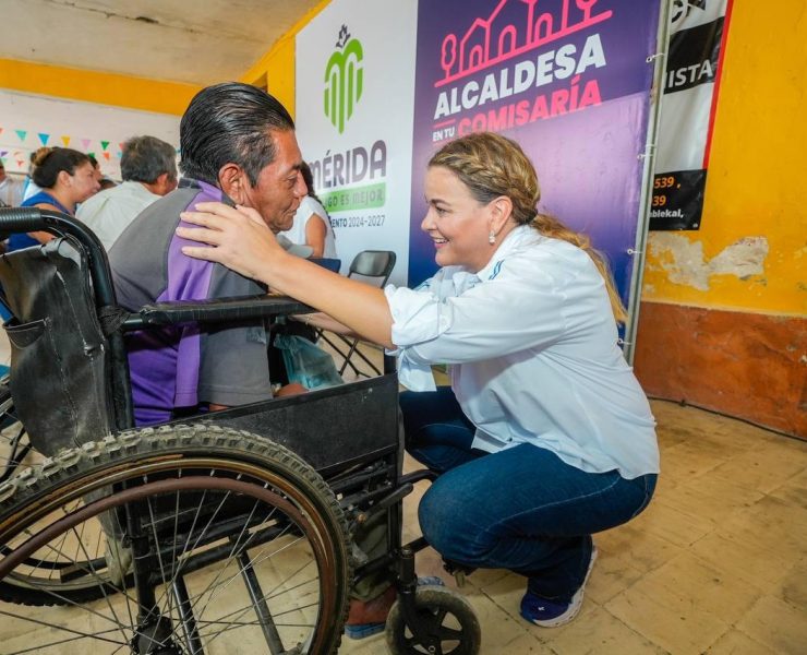 Durante su visita a Chablekal, la Alcaldesa supervisó la limpieza de la comisaría, el cambio y mejoramiento de luminarias y demás trabajos para atender las principales necesidades.