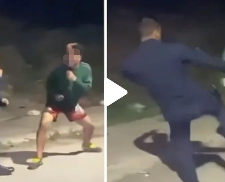 ¡Impactante Video! Pelea de policía y ladrón a puños