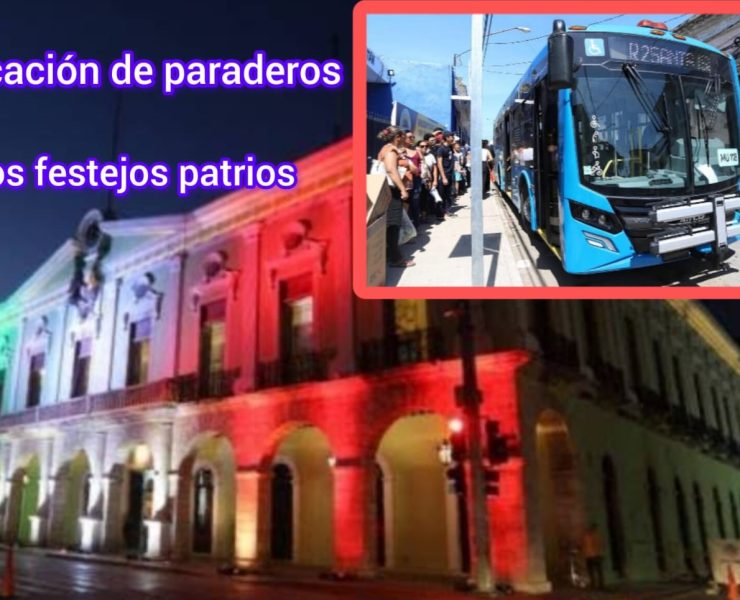 Reubicación de los paraderos por Festejos Patrios, transporte público garantizado