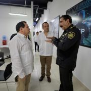 Huacho Díaz Mena fortalece la Seguridad encuentro clave con mandos en el C5i