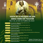 Ya está en Yucatán la reliquia de San Judas Tadeo, del 5 al 12 de octubre