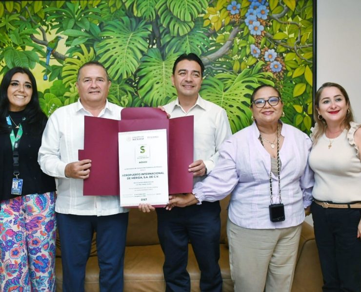 Aeropuerto de Mérida renueva Distintivo 'S' por su compromiso con la sustentabilidad y el desarrollo turístico sostenible