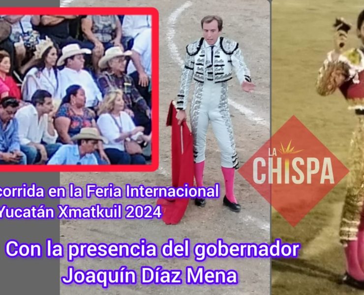 Gobernador de Yucatán presente en la primera corrida de la Feria de Xmatkuil