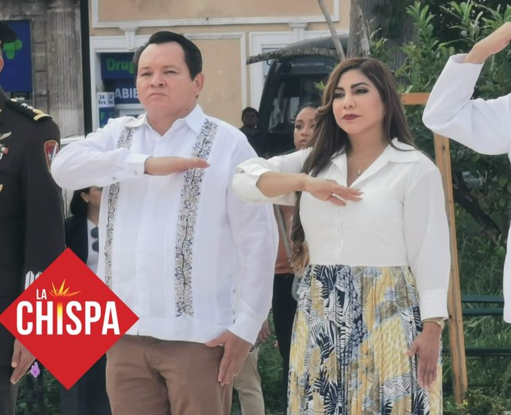 El Gobernador Joaquín Díaz Mena lidera el desfile cívico-deportivo por el 114º Aniversario de la Revolución Mexicana