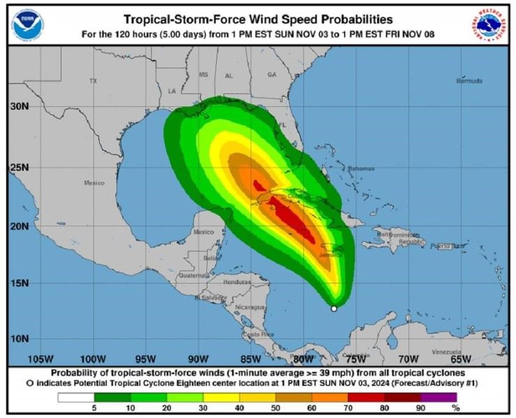 ¡Alerta en la Península! Potencial Ciclón 'Rafael' Podría efectar Yucatán