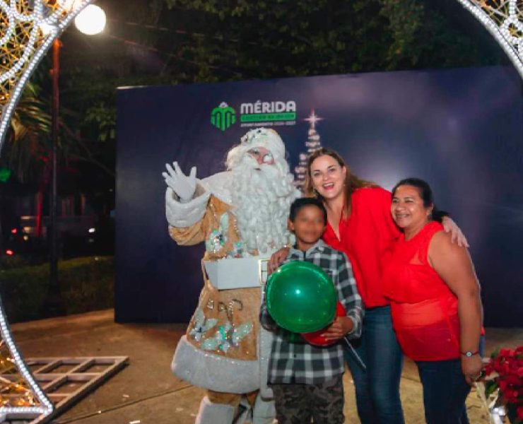 ¡Llegó la Navidad al sur de Mérida con magia y unión familiar!