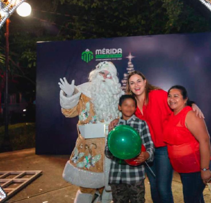 ¡Llegó la Navidad al sur de Mérida con magia y unión familiar!