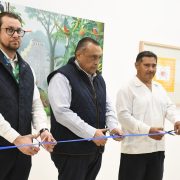 La Galería Fernando Palma Burgos, ubicada en la sala de última espera del Aeropuerto Internacional de Mérida, inauguró "Destellos" del artista yucateco David Mex.