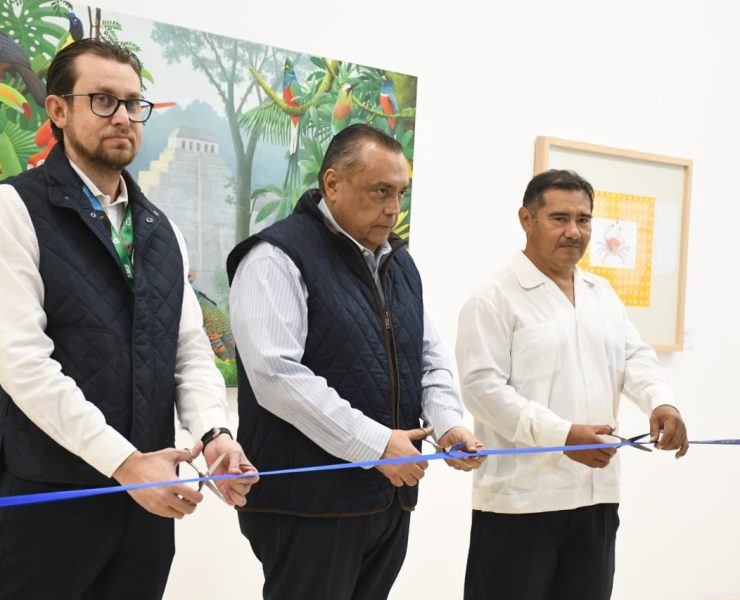 La Galería Fernando Palma Burgos, ubicada en la sala de última espera del Aeropuerto Internacional de Mérida, inauguró "Destellos" del artista yucateco David Mex.