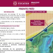 Frente Frío 24 traerá lluvias fuertes