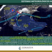 Frente Frío No. 25 impacta el noreste del país con lluvias y fuertes vientos