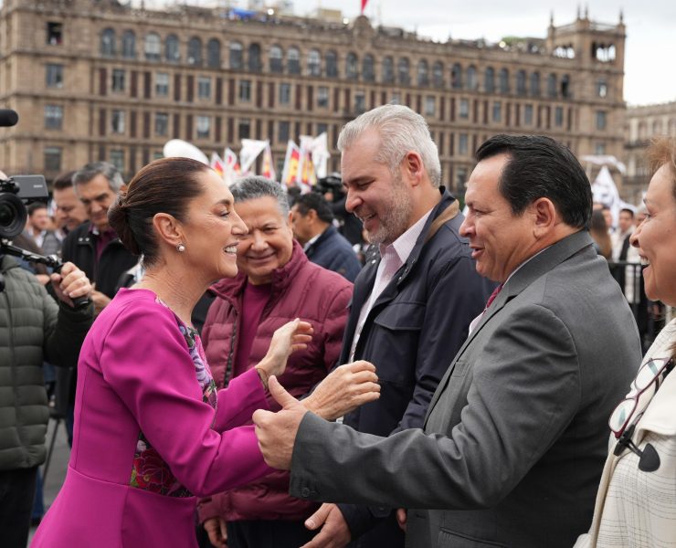 Gobernador Joaquín Díaz Mena asiste al histórico informe de 100 días de la Presidenta Claudia Sheinbaum