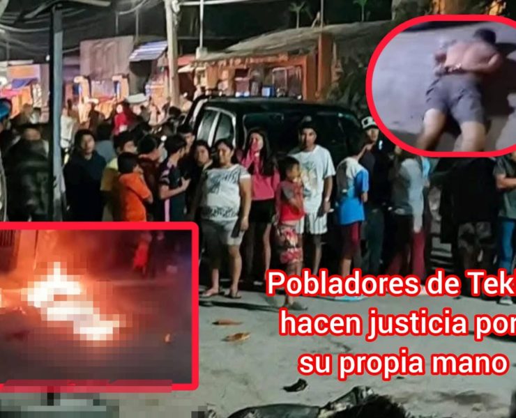 Linchamiento en Tekit, la capital de la guayabera. Golpean e incendian a hombre que macheteó a una abuelita (Videos)