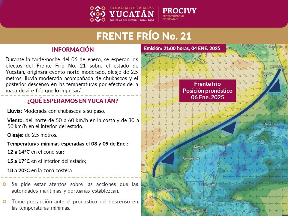 ¡Atención! Pronóstico de Procivy: Lluvia y viento moderado para este Día de Reyes