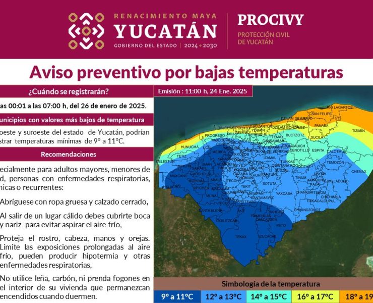 ¡Prepárate! Bajas temperaturas amenazan la madrugada del domingo