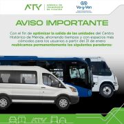 ¡Atención Mérida! Reubican paraderos del Va y Ven en el Centro Histórico