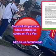 Motociclista pierde la vida al estrellarse contra un Va y Ven en Mérida
